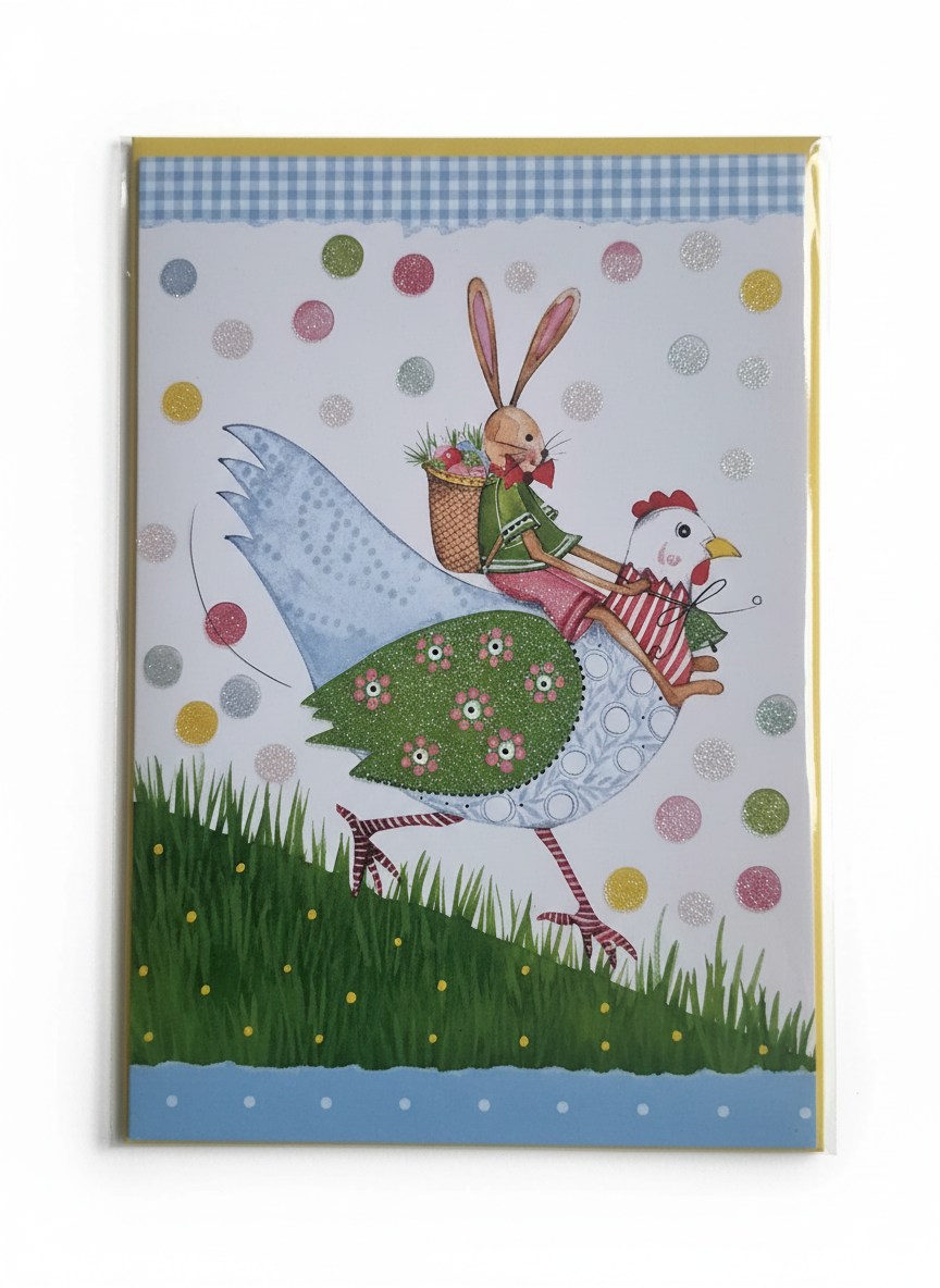 Kort 18,5x13cm med farvet kuvert kort Edition Gollong