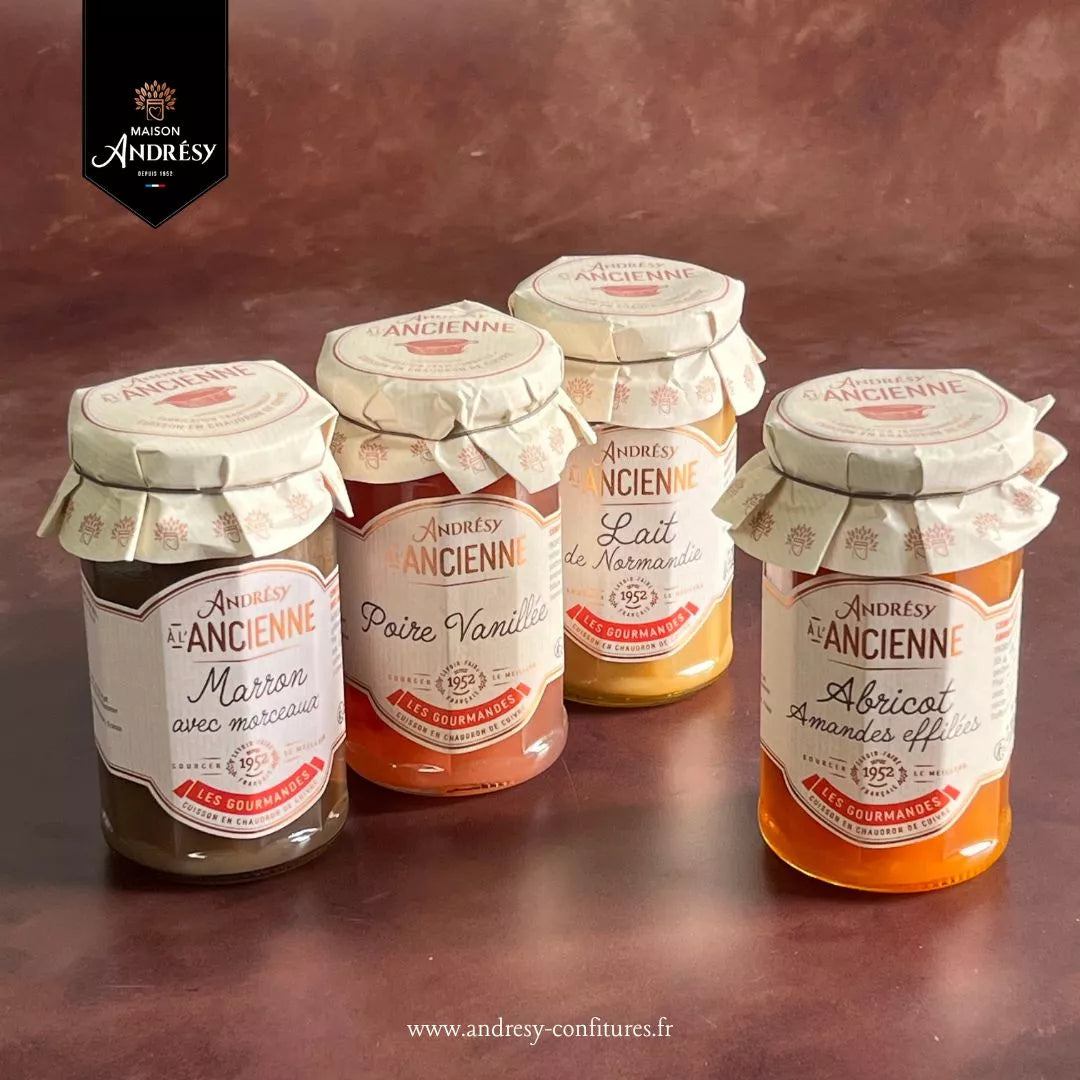Abrikos med mandelflager Syltetøj - Andrésy Ancienne 270g Syltetøj & Marmelade Maison Andresy