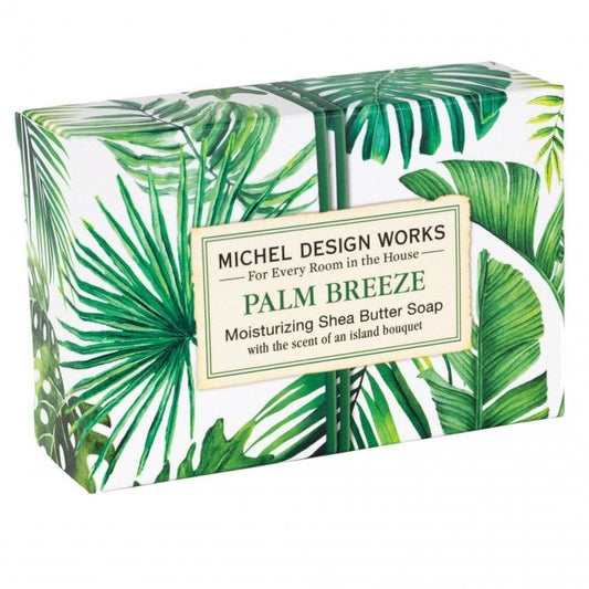 Hånd og badesæbe i box Palm Breeze Michel Design Works 127 gram