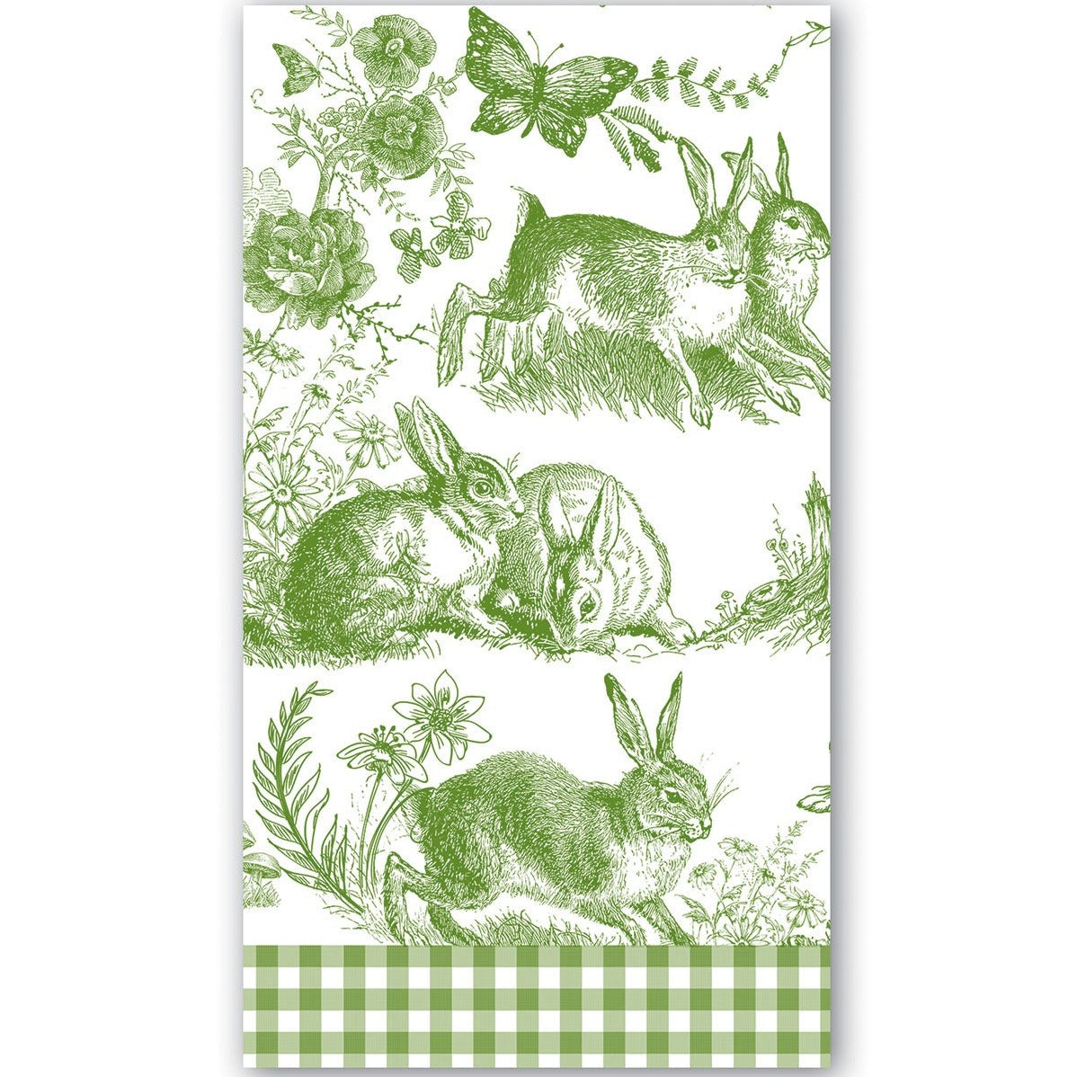 Buffet servietter Bunny Toile Michel Design Works