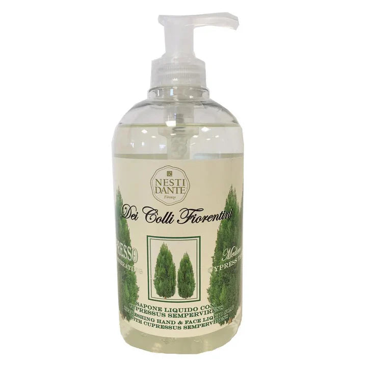 Nesti Dante Dei Colli Fiorentini Cypress Håndsæbe & Shower Gel 500 ml. Italiensk flydende sæbe Nesti dante