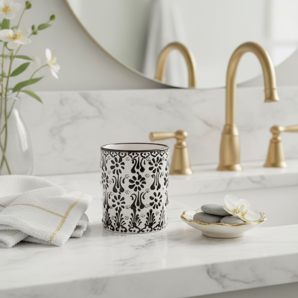 Håndmalet Keramik Krus Ottoman - Tyrkisk Håndværk Ottoman