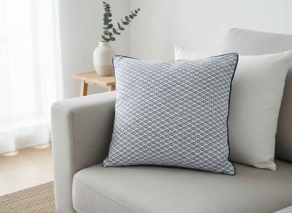 Pudebetræk marineblå