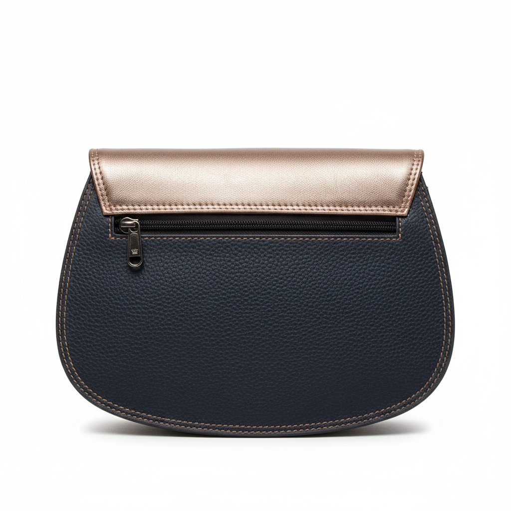 Skuldertaske i ægte læder ROND FUNKI - Saora Saora