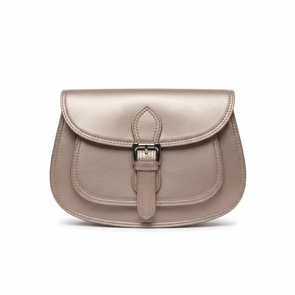 Skuldertaske i ægte læder ROND FUNKI - Saora Saora Guld