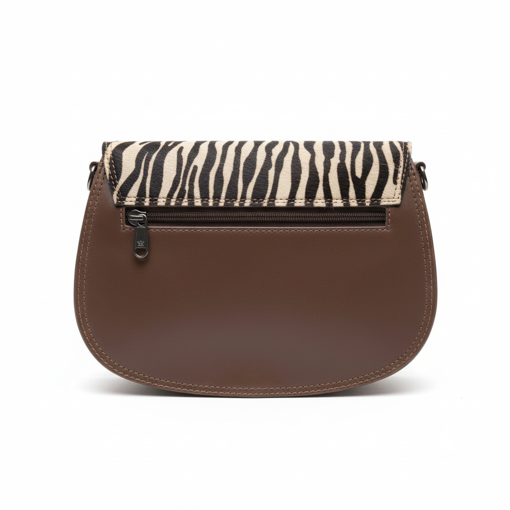 Skuldertaske i ægte læder ROND FUNKI - Saora Saora