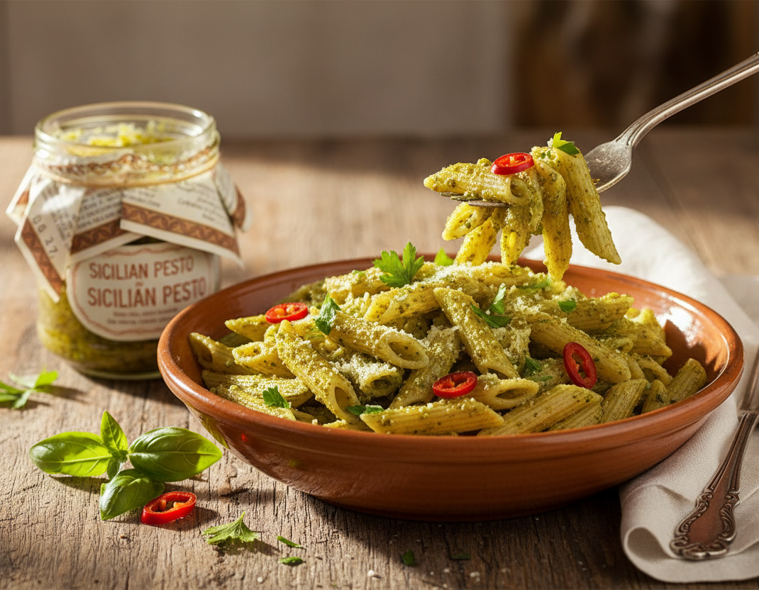 Siciliansk Pesto 180g Pesto & Saucer Bitten CpH
