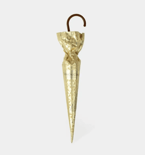 Chokolade paraply med guld papir Simon Coll