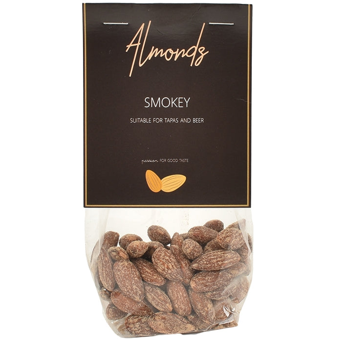 Smokey Almonds – Røgede Mandler – 100g