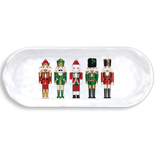 Ovalt fad NUTCRACKER melamin  40 cm x 16 cm Michel Design Works