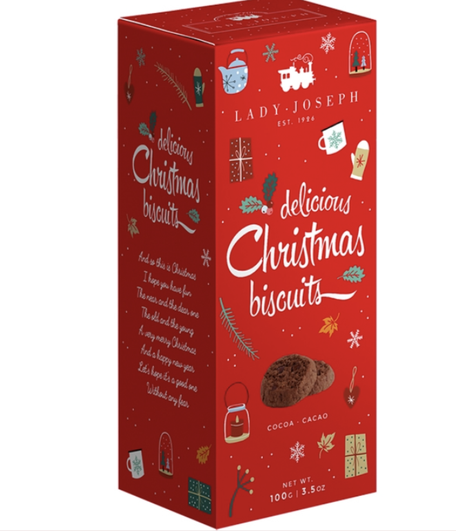 Delicious Christmas cocoa biscuits